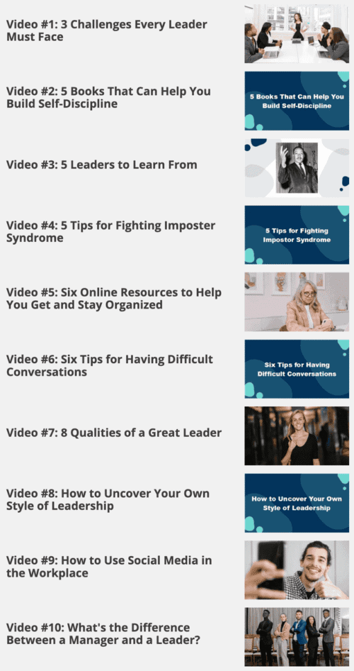Leadership Training Course with Master Resale Rights